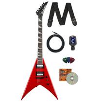 Guitarra Elétrica Jackson King V JS32T Ferrari Red Kit Guitarra Elétrica Jackson King V JS32T Ferrari Red Kit