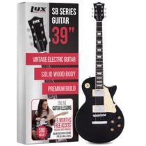 Guitarra Elétrica LyxPro SB Series LP Style 39” Preta+Palhetas