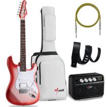 Guitarra elétrica MUSILY MST-1 99cm com captadores HSS + Kit