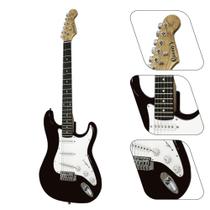 Guitarra Elétrica Preta e Branca Descubra o Poder da Música com Este Instrumento Impressionante - LinhaEvolux