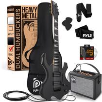 Guitarra elétrica Pyle Heavy Metal EG Fire com kit de amplificador