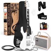 Guitarra elétrica Pyle Heavy Metal EG Fire com kit de amplificador