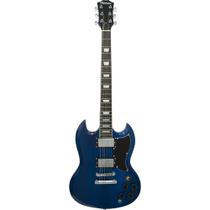 Guitarra Elétrica Sg De Madeira Maciça Thomaz Teg 340 Azul