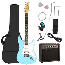 Guitarra elétrica Soulmate Full Size 39 polegadas azul com kit
