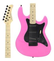 Guitarra Eletrica Strinberg Sts100 Pk Rosa Strato Tilia