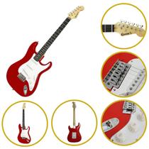Guitarra Elétrica Vermelha e Branca e Faça Seu Som se Destacar Uma Fusão de Estilo e Performance - LinhaEvolux Guitarra Elétrica Vermelha e Branca e Faça Seu Som se Destacar Uma Fusão de Estilo e Performance - LinhaEvolux