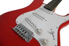 Guitarra Elétrica Vermelha e Branca