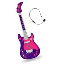 Guitarra Eletrônica Infantil com Microfone Unik