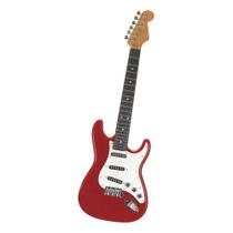 Guitarra Eletrônica Musical Infantil Rock Star Art Brink Vermelha