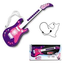 Guitarra Eletrônica Primeiro Grande Show Com Microfone Unik Toys