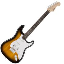 Guitarra Fender Squier Bullet Strato HSS Marrom Brown Sunburst Escudo Branco 3 Captadores - Fender