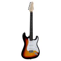 Guitarra giannini strato g-100 sunburst escudo white