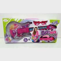 Guitarra Girls Rock Brinquedo Infantil Rosa Musical