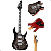 Guitarra Ibanez Stratostrato Grg220pa1 Bkb Transparent Brown Black Burst