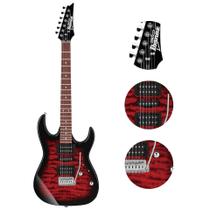 Guitarra Ibanez Superstrato Grx 70qa Trb Transparent Red Guitarra Ibanez Superstrato Grx 70qa Trb Transparent Red