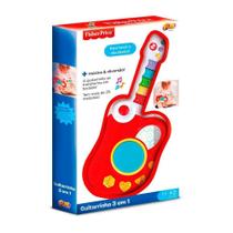 Guitarra Infantil 3 Em 1- Vermelha - Fisher Price F00010 Fun