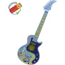Guitarra Infantil Bluey com LUZ e Som 3 Pilhas AA Inclusas para Demonstração