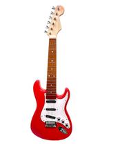 Guitarra Infantil Brinquedo Musical Com Luz E Som - Vermelho - Multikids