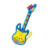 Guitarra Infantil Brinquedo Musical Microfone Som Luz Presente Criança - Pais & Filhos