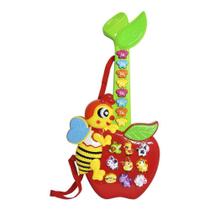 Guitarra Infantil Com Piano E Teclado Abelha Animais