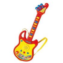 Guitarra Infantil Musical Com Luz E Som Brinquedo Educativo