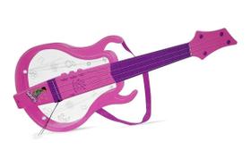 Guitarra Instrumento Musical Infantil Luz Menina Diversão
