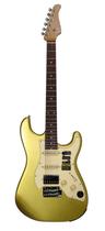 Guitarra Inteligente Mooer GTRS-S800 GO Golden com Pedal GWF4 BK Guitarra Inteligente Mooer GTRS-S800 GO Golden com Pedal GWF4 BK