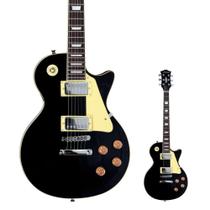 Guitarra Les Paul Strinberg LPS230 BK Black Preta com Escudo Tampo Modelo Archtop Tradicional