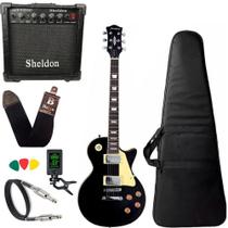 Guitarra Les Paul Strinberg Lps230 Bk Preta C/ Amplificador