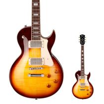Guitarra Les Paul Tampo Flamed Maple Cort CR250 VB