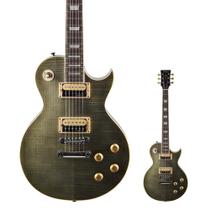 Guitarra Les Paul Vintage V100 Flamed Thru Black