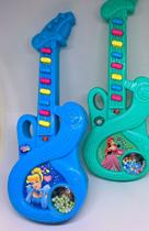 Guitarra Mágica Musical Infantil Princesas Disney para Meninas Violão a Pilha Brinquedo Crianças Toca Som Musica - LVO