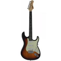Guitarra memphis strato 3s escala escura escudo awh mg-30 sb