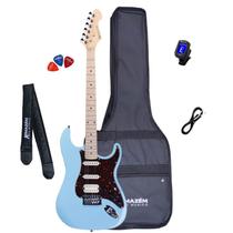 Guitarra Michael Strato Com Efeitos GMS250 Antique Blue + Capa + Afinador + Correia + P10 + Palhetas