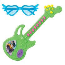 Guitarra Musical Com Óculos Brinquedo Infantil Mini Guitarrinha Com Som