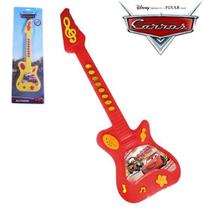 Guitarra musical infantil a pilha carros na cartela disney - ETITOYS