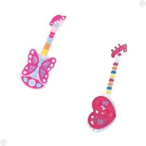Guitarra Musical Infantil Com Luzes e Som - Dm Toys