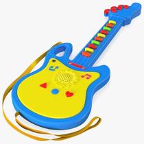 Guitarra Musical Infantil Microfone Voz 3 Modos Som Músicas Azul REF: CB170984 - Art Brink