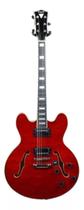 Guitarra Phx Eclipse AC-1 Semi Acústica Red translucid