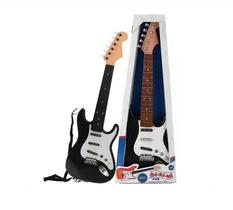 Guitarra Rock N Roll Preta Dó Ré Mi Fun Multikids BR1531