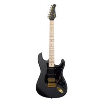 Guitarra Seizi Budokan Satin Black Gold Reinaldo Meireles