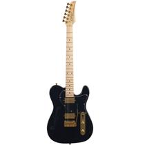 Guitarra Seizi Kabuki HH Telecaster Thinline Black Gold