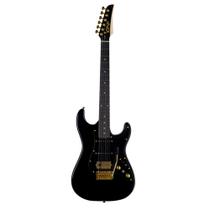 Guitarra Seizi Katana Musashi HSS PH Black Gold (Acompanha Bag)