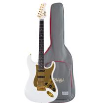Guitarra Seizi Vintage Budokan HSS Pearl White Gold Mirrored Pickguard Guitarra Seizi Vintage Budokan HSS Pearl White Gold Mirrored Pickguard