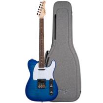 Guitarra Seizi Vintage Saitama Plus Tl Flamed Blue