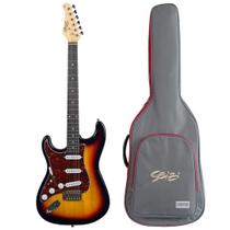 Guitarra Seizi Vintage Shinobi SSS Lefty- PH - Sunburst + Bag Deluxe