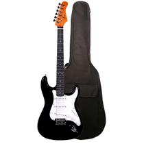Guitarra Smiger LG1ST BK Preta Stratocaster C/ Bag Cabo e Afinador