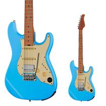 Guitarra Strato HSS Efeitos Mooer GTRS S801 SB Sonic Blue com Footswitch e Bag