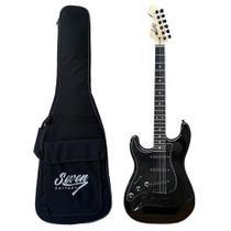 Guitarra Strato Seven Canhoto Sgt-207 LH BK Preta C/ Bag - Seven Guitars Guitarra Strato Seven Canhoto Sgt-207 LH BK Preta C/ Bag - Seven Guitars