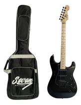 Guitarra Strato Seven Sgt-207 Bk Preta C/ Bag